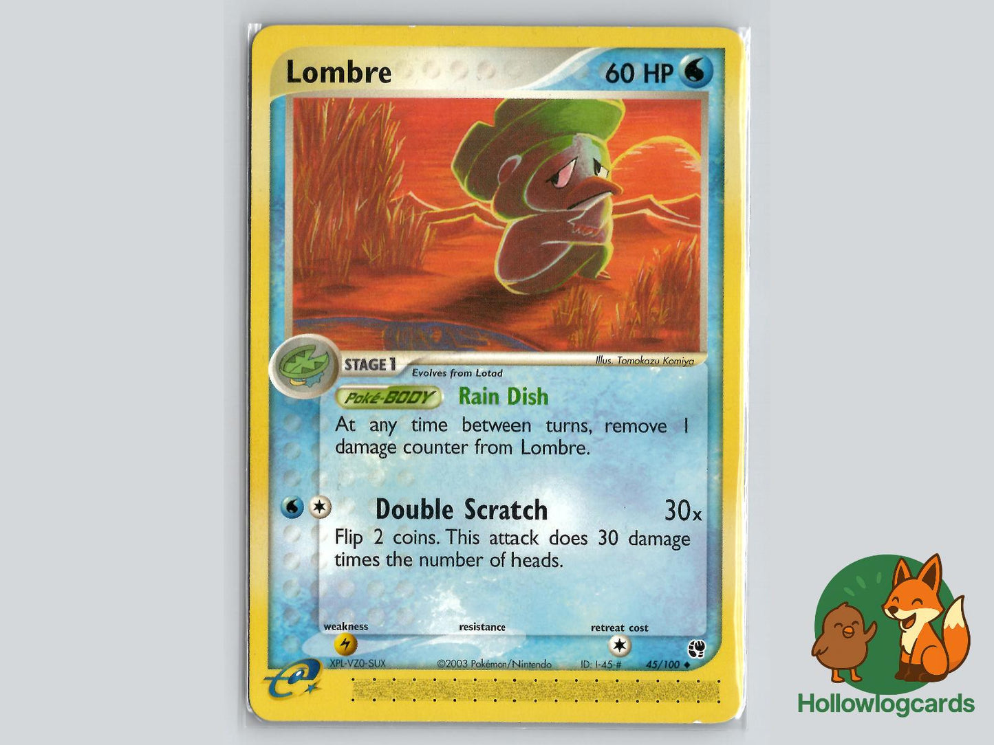 Lombre (45/100) - Sandstorm Pokémon Card