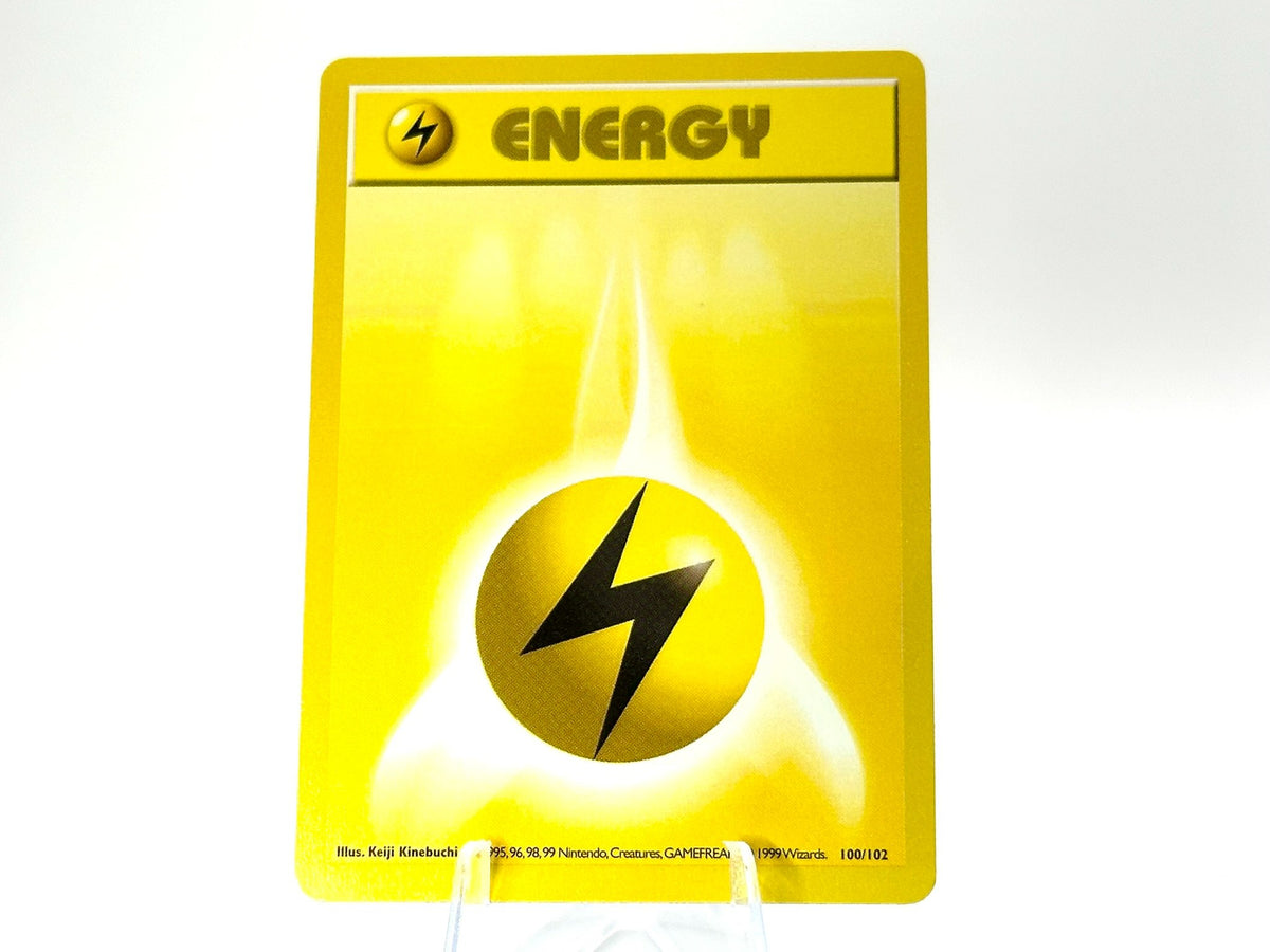 Lightning Energy (100/102) Shadowless Base Set - WOTC – Hollowlog Cards