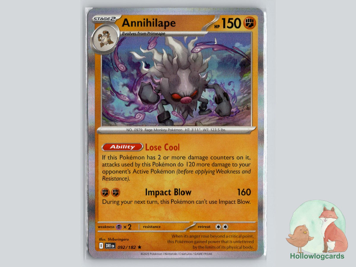 Annihilape (092/182) - Destined Rivals Pokémon Card