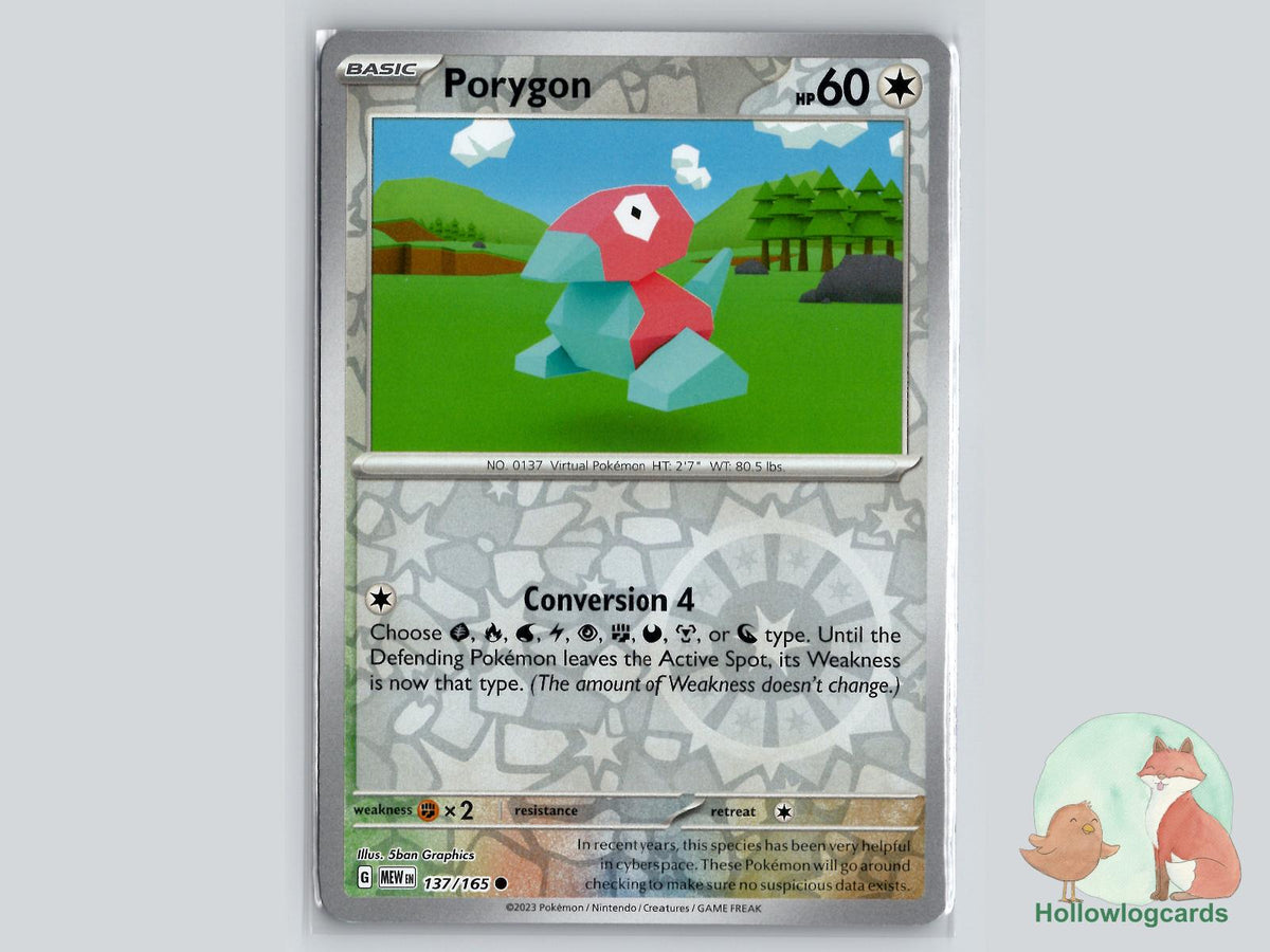 Porygon (137/165) - 151 Pokémon Card
