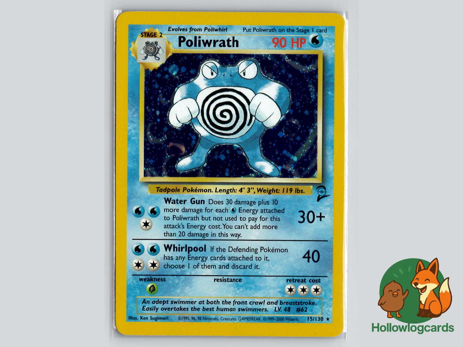 Poliwrath (15/130) - Base Set 2 Pokémon Card
