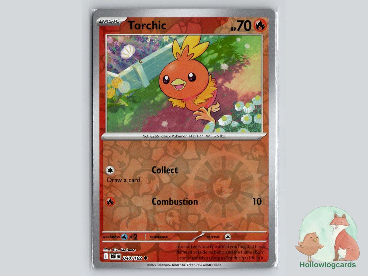 Torchic (040/182) - Destined Rivals Pokémon Card