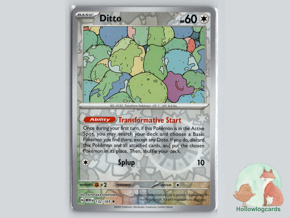 Ditto (132/165) - 151 Pokémon Card