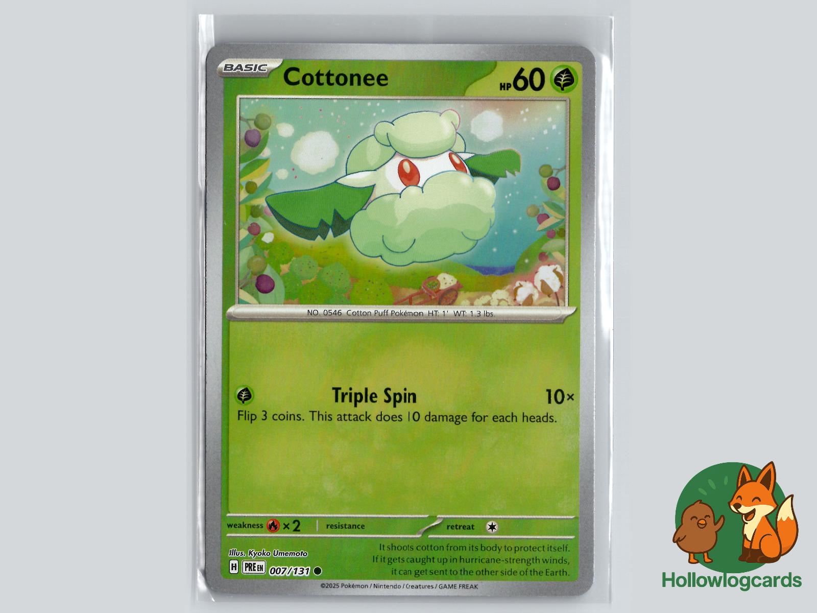Cottonee (007/131) - Prismatic Evolutions Pokémon Card