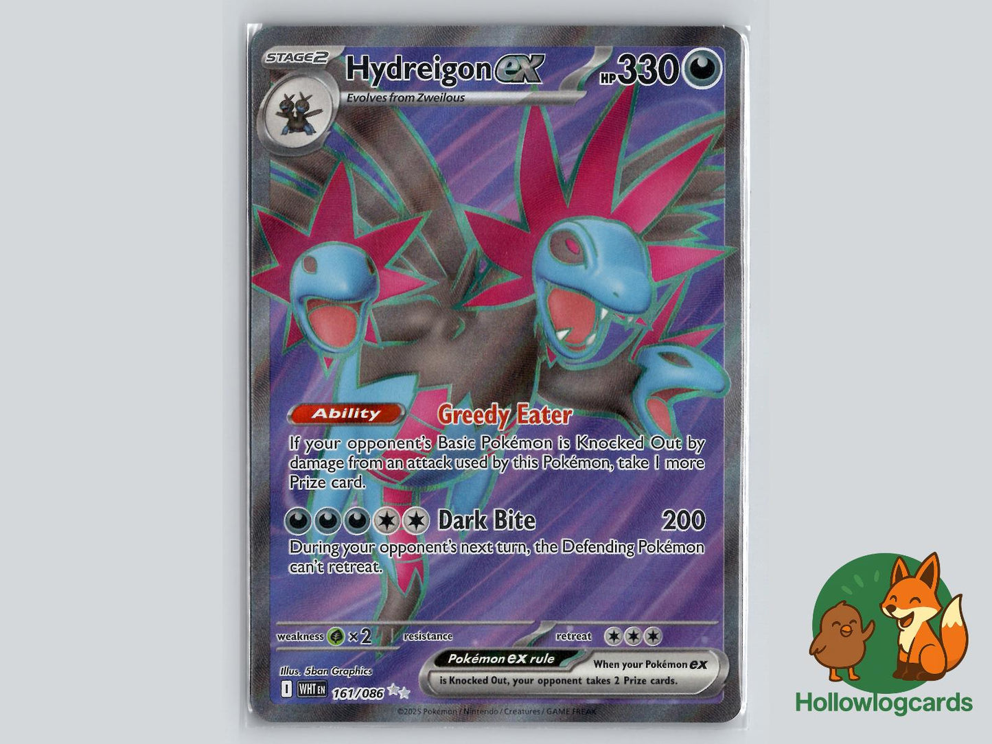Hydreigon ex (161/086) - White Flare Pokémon Card