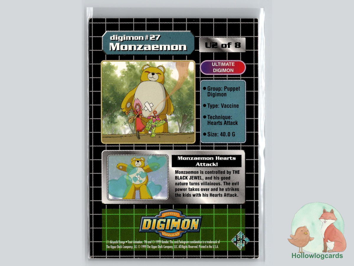 Monzaemon #27 (U2/8) Holofoil Exclusive Preview Stamped - 1999 Upper Deck Digimon