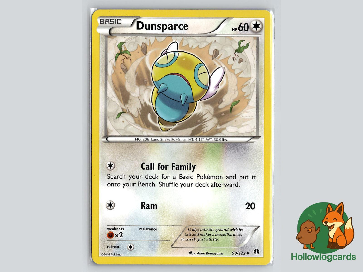 Dunsparce (90/122) - BREAKpoint Pokémon Card