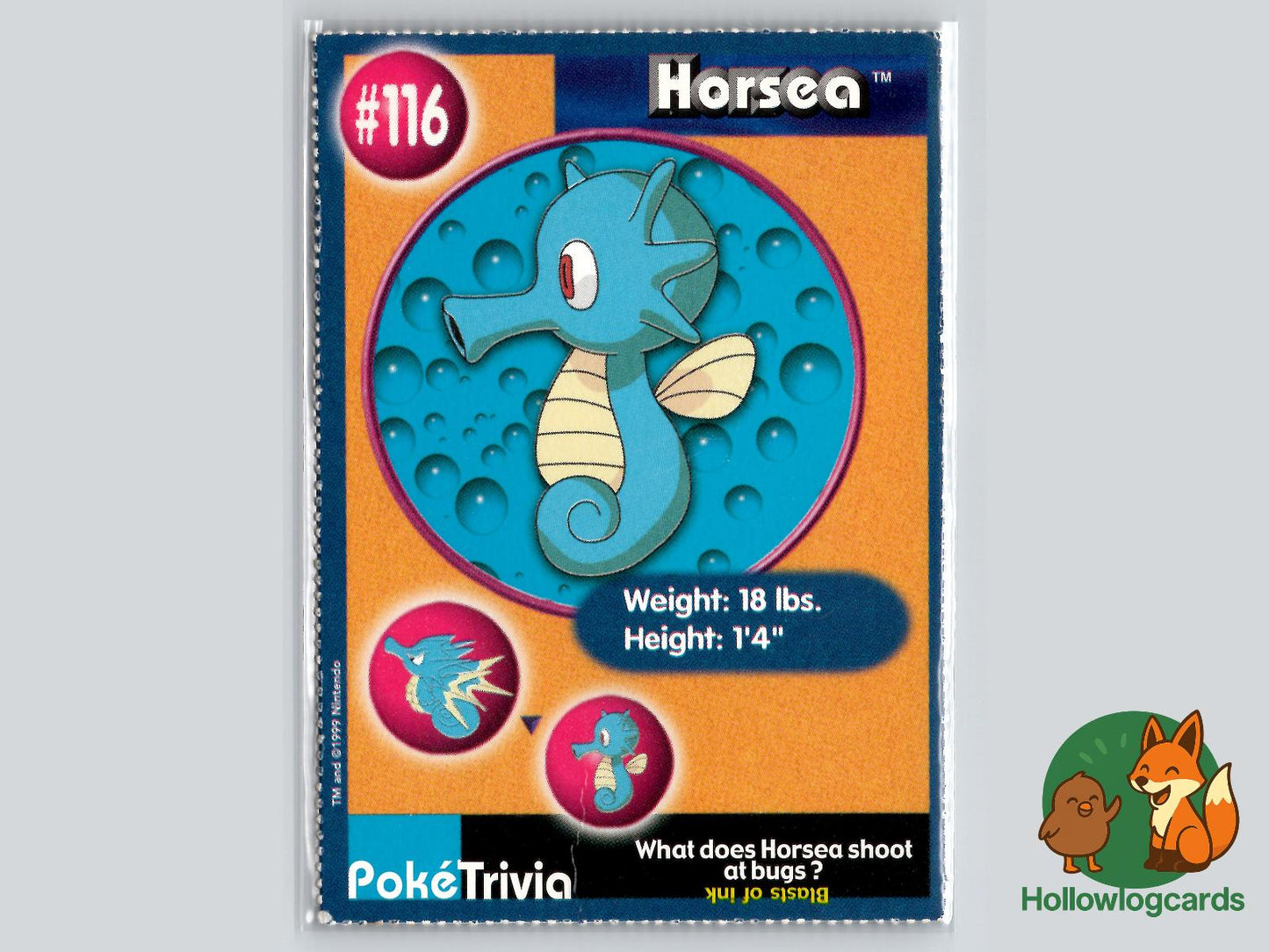 Horsea (116) Pokémon Card