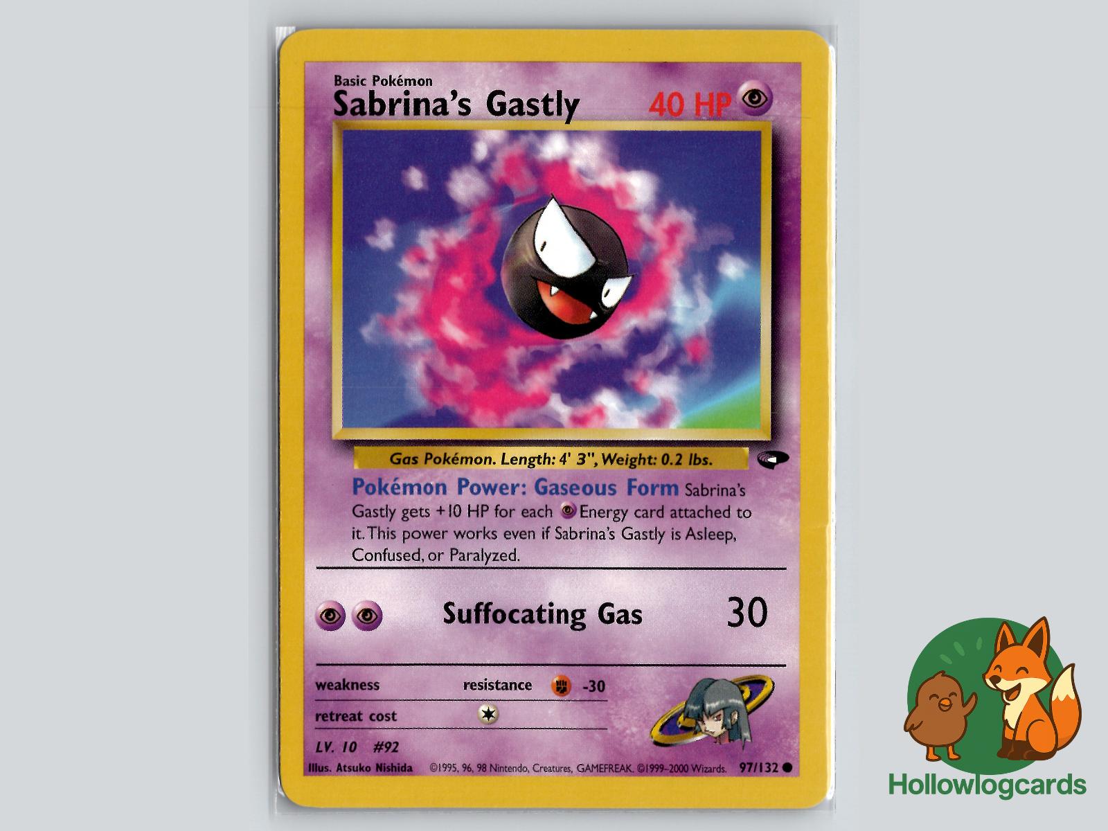 Sabrina's Gastly (97/132) - Gym Challenge Pokémon Card
