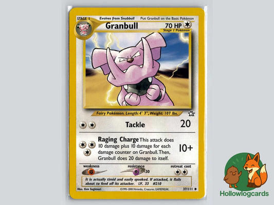 Granbull (37/111) - Neo Genesis Pokémon Card