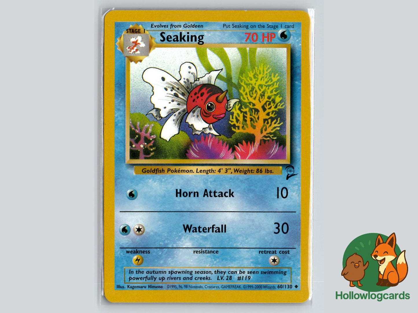 Seaking (60/130) - Base Set 2 Pokémon Card