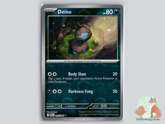 Deino (065/086) - White Flare Pokémon Card