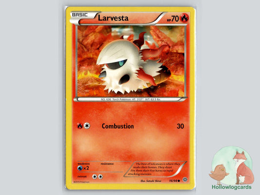 Larvesta (16/98) - Ancient Origins Pokémon Card