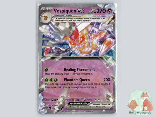 Vespiquen ex (096/197) - Obsidian Flames Pokémon Card