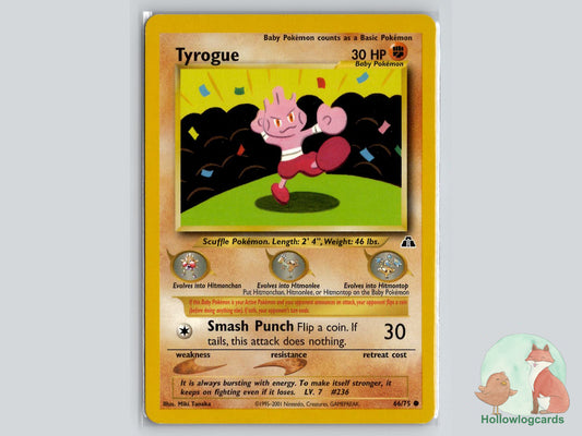 Tyrogue (66/75) - Neo Discovery Pokémon Card