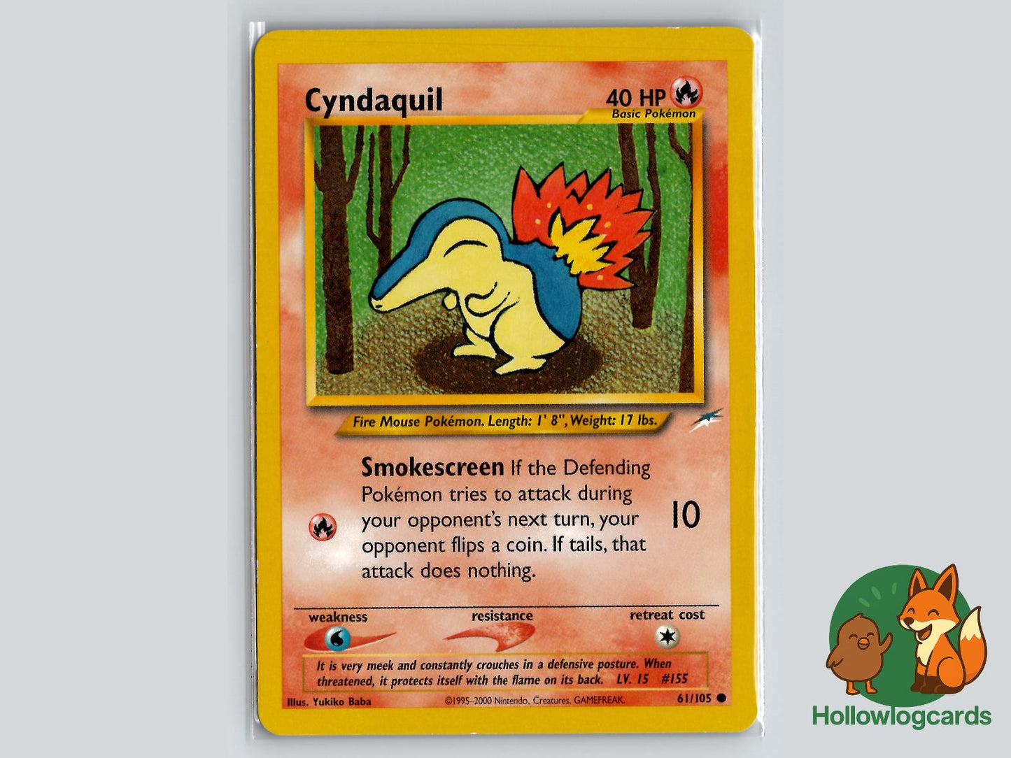 Cyndaquil (61/105) - Neo Destiny Pokémon Card