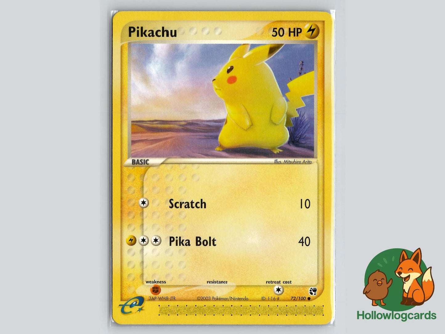 Pikachu (72/100) - Sandstorm Pokémon Card