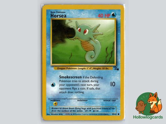 Horsea (49/62) - Fossil Pokémon Card