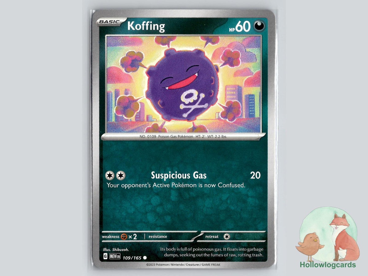 Koffing (109/165) - 151 Pokémon Card