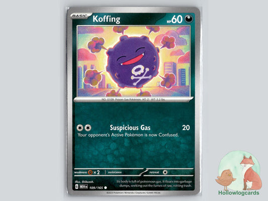 Koffing (109/165) - 151 Pokémon Card