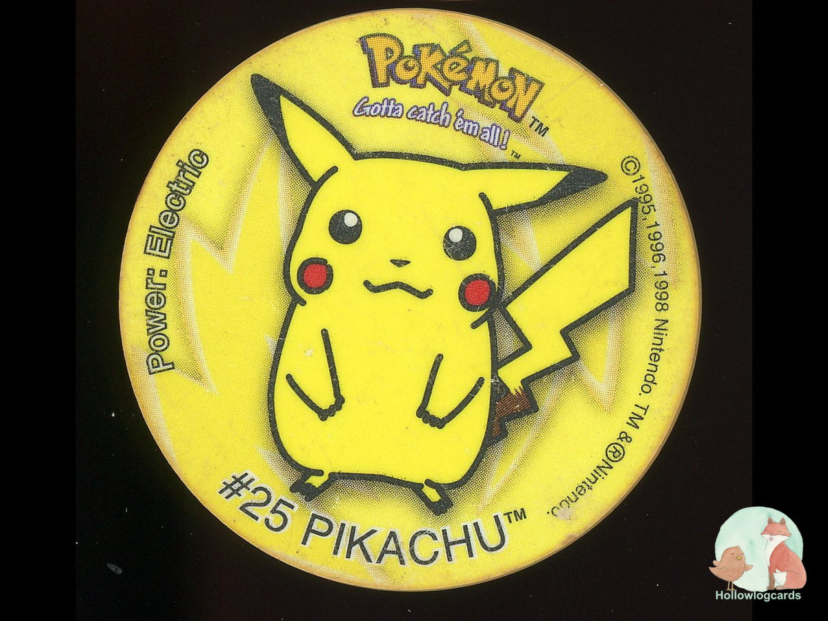 Pikachu #25 2001 Pokémon Tazo - Heavily Played HP