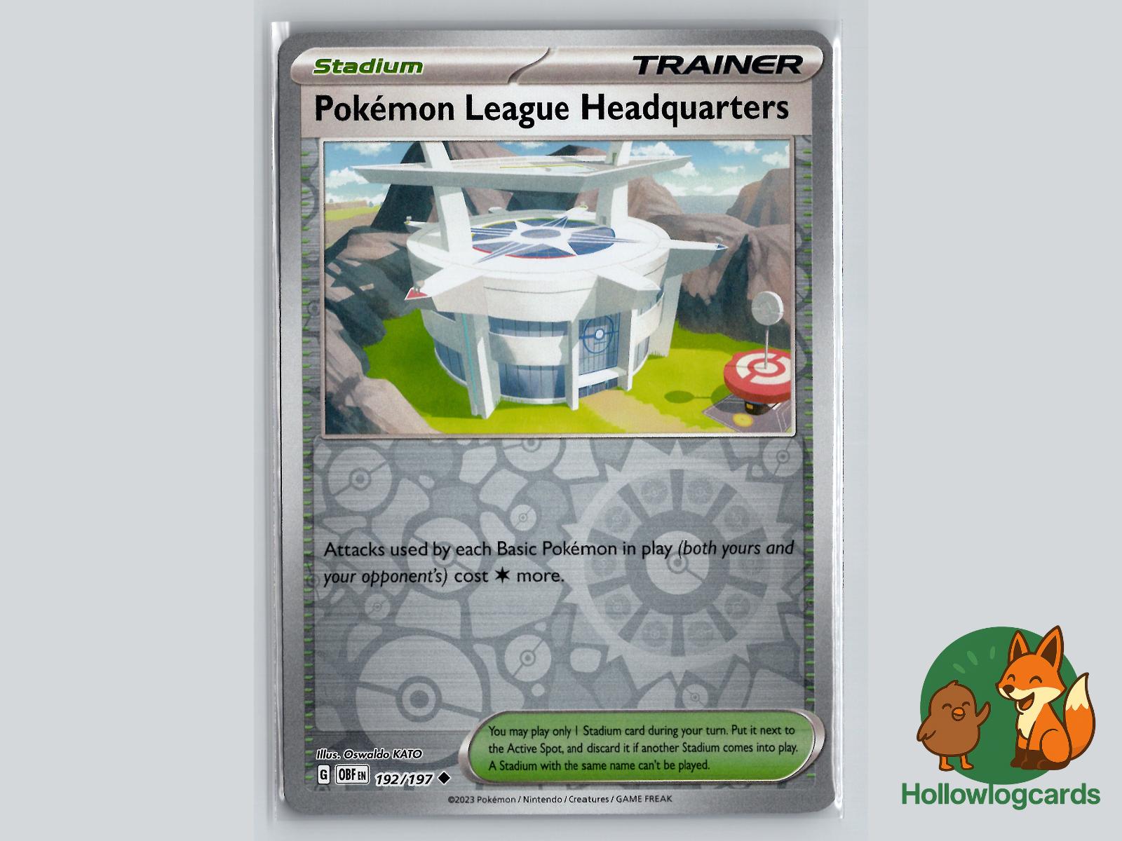 Pokemon League Headquarters (192/197) - Obsidian Flames Pokémon Card