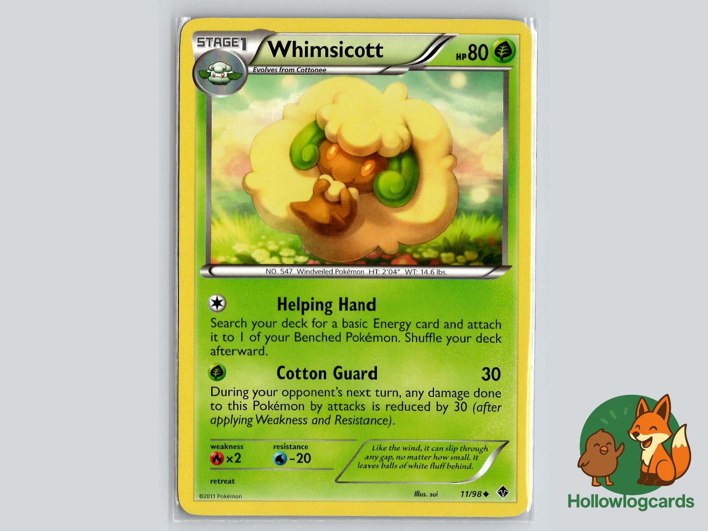 Whimsicott (11/98) - Emerging Powers Pokémon Card