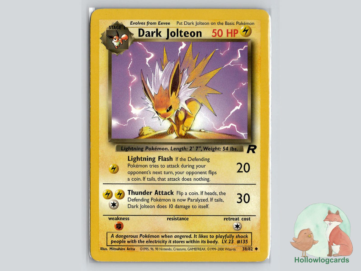 Dark Jolteon (38/82) - Team Rocket Pokémon Card
