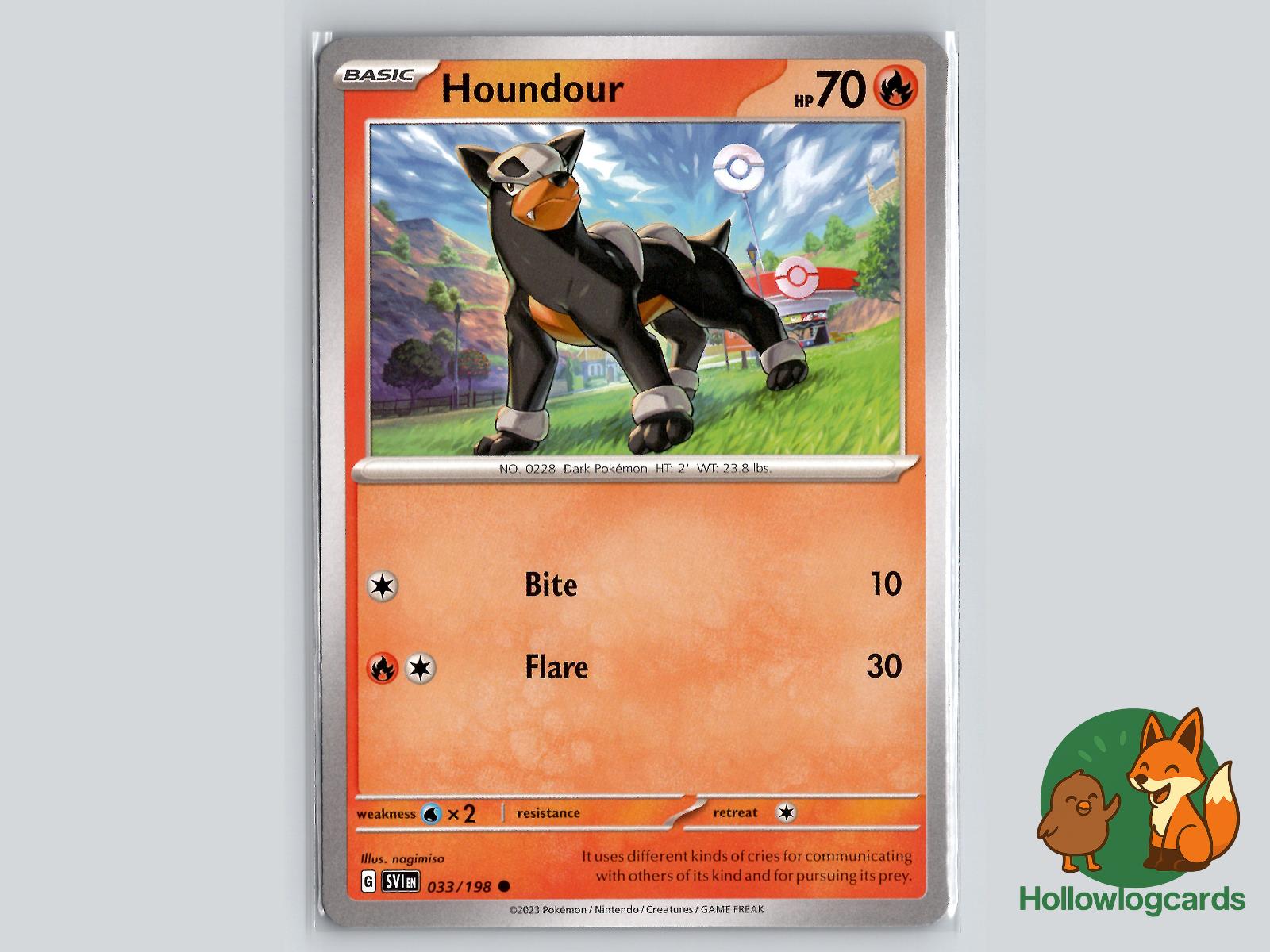 Houndour (033/198) - Scarlet & Violet Pokémon Card