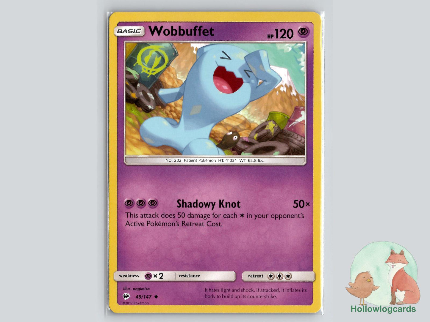Wobbuffet (49/147) - Burning Shadows Pokémon Card