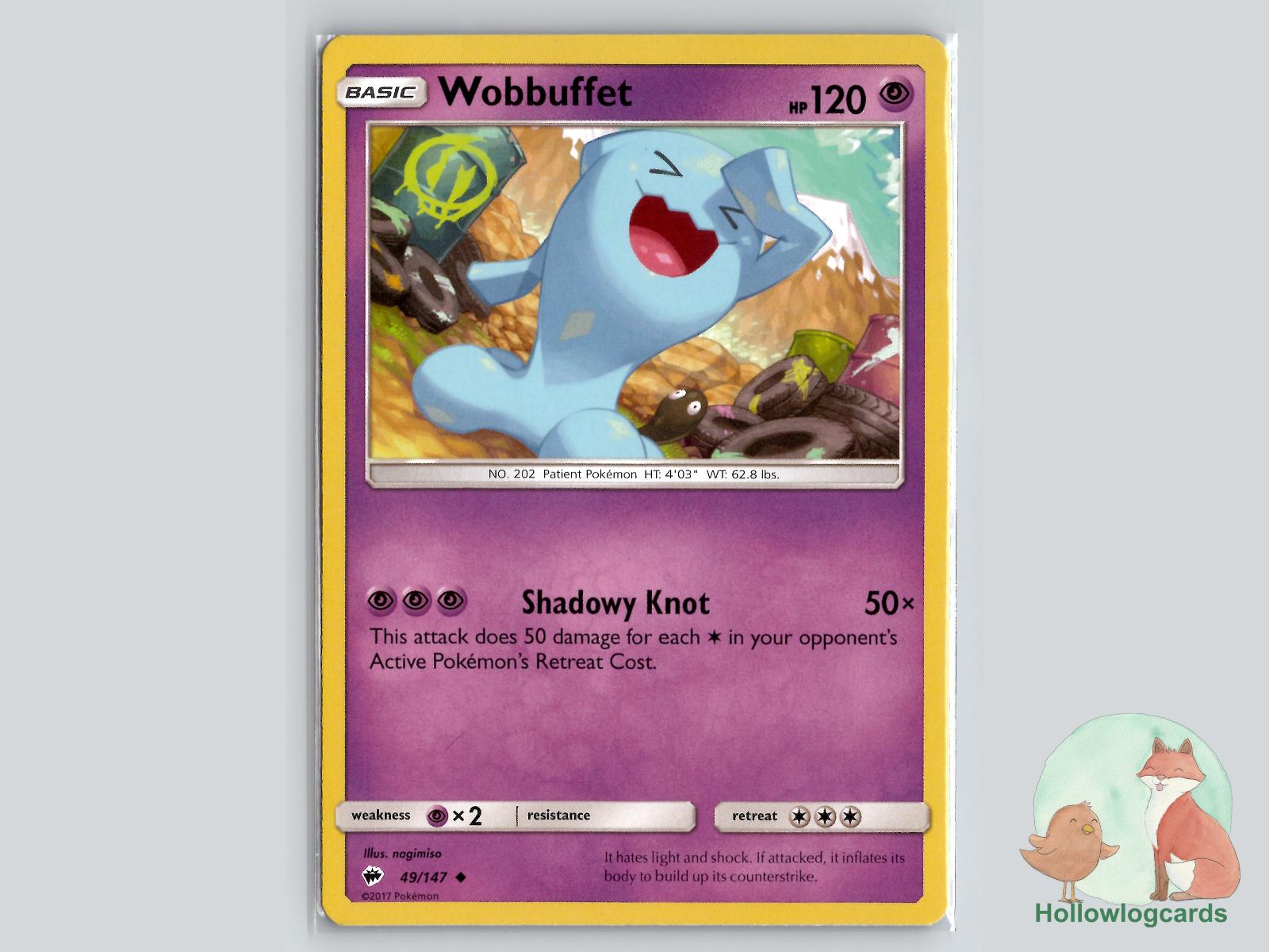 Wobbuffet (49/147) - Burning Shadows Pokémon Card