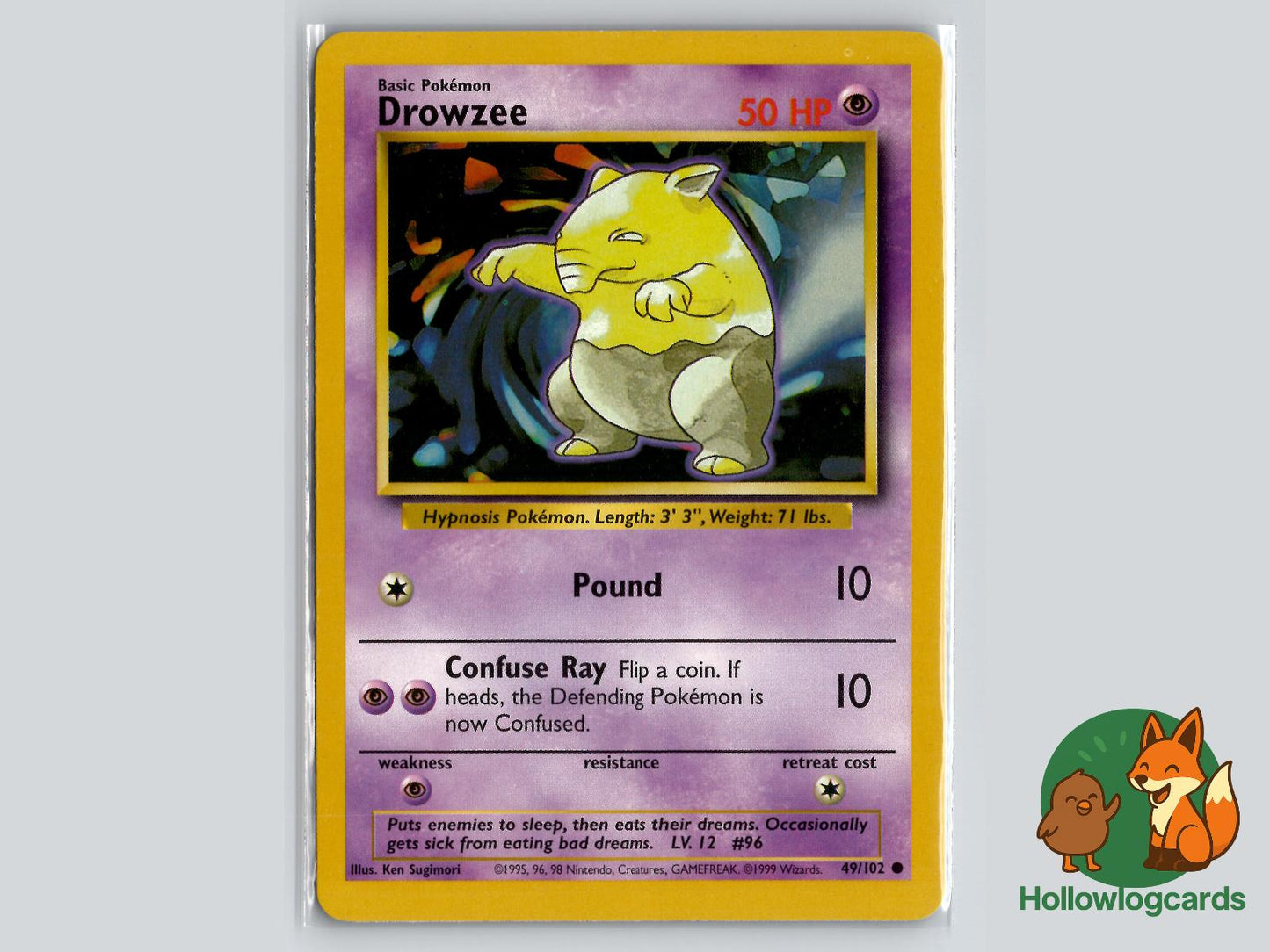 Drowzee (49/102) - Base Pokémon Card
