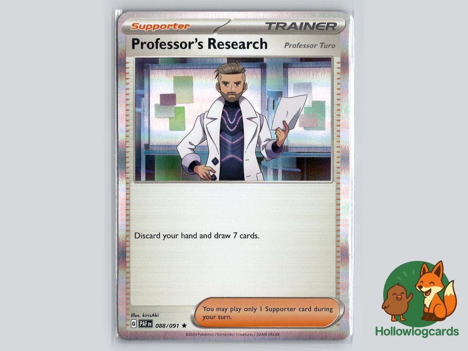 Professor's Research (088/091) - Paldean Fates Pokémon Card