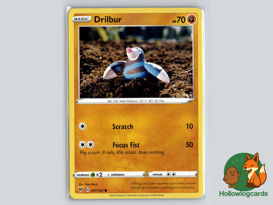 Drilbur (091/185) - Vivid Voltage Pokémon Card