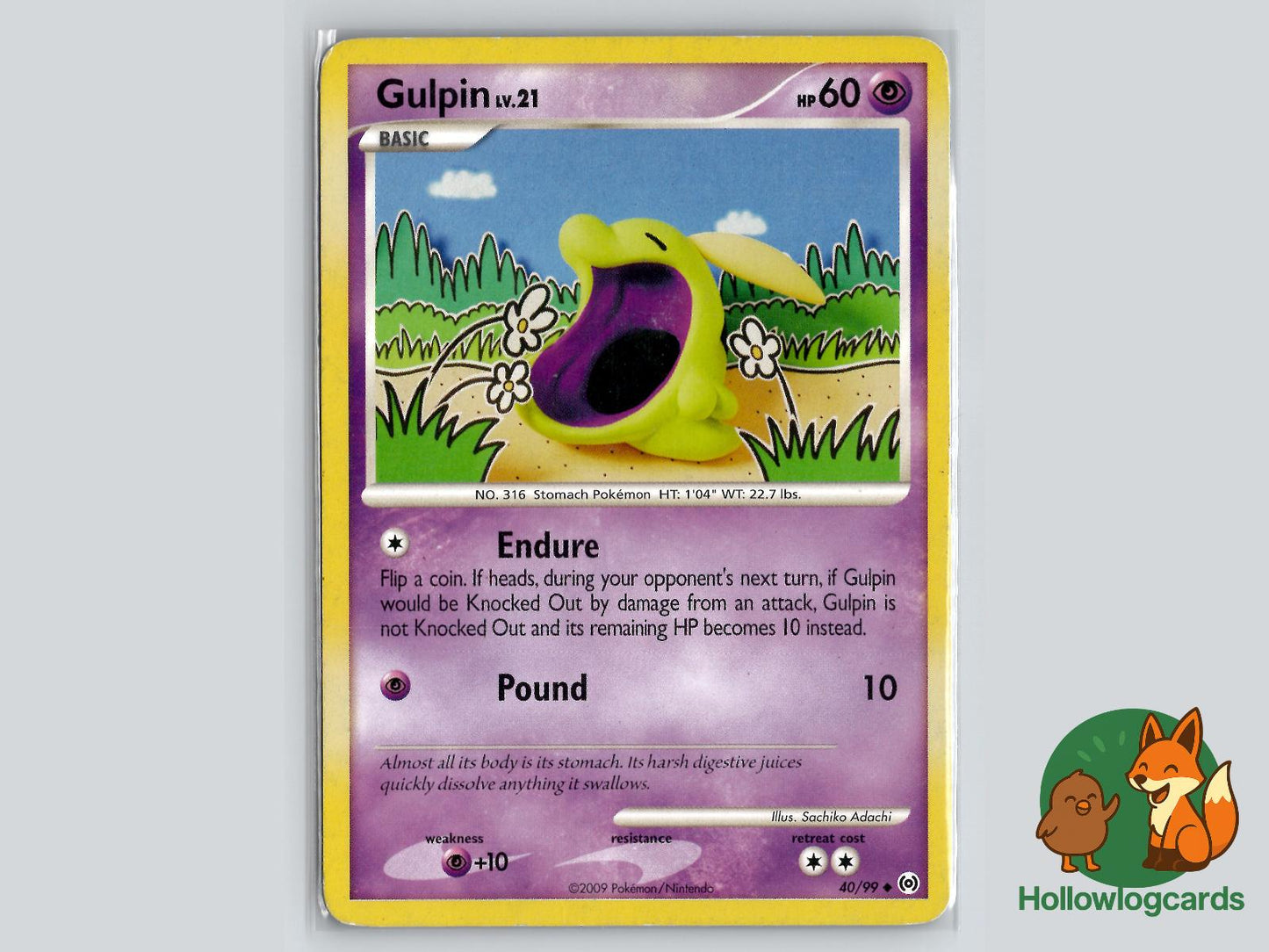 Gulpin (40/99) - Arceus Pokémon Card