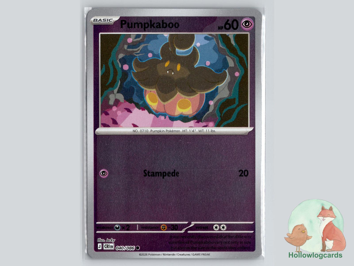 Pumpkaboo (040/086) Pokémon Card