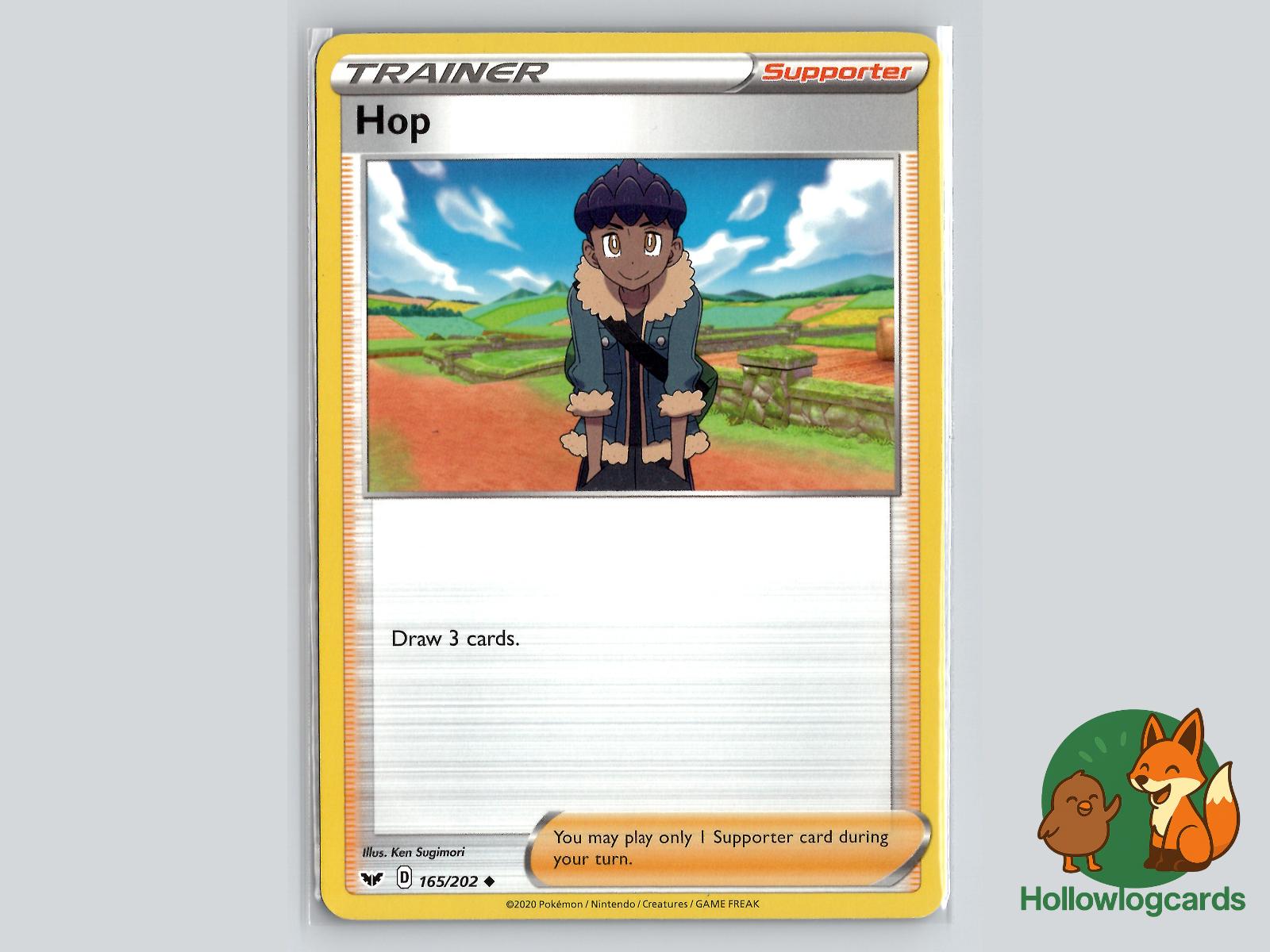Hop (165/202) Pokémon Card