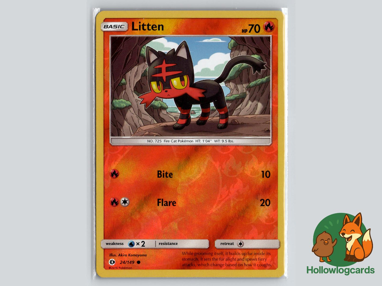 Litten (24/149) - Base Pokémon Card