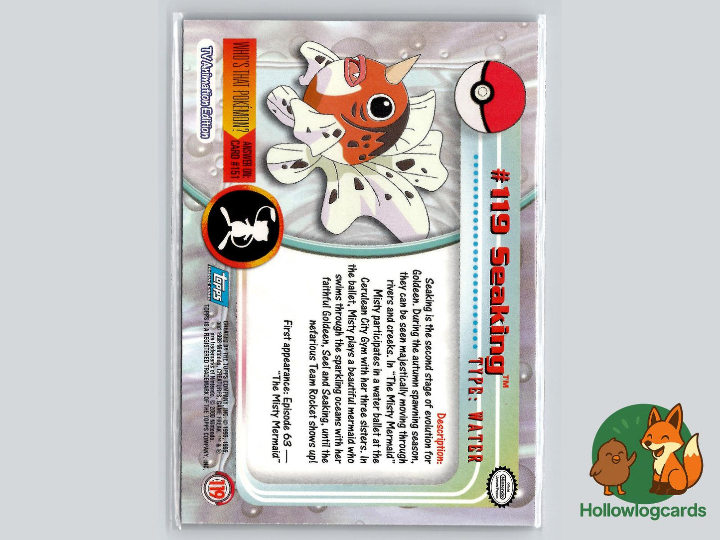 Seaking (#119) - Topps Trading Cards Series 3