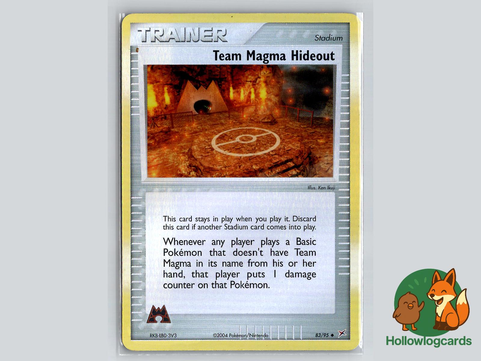 Team Magma Hideout (83/95) - Team Magma vs Team Aqua Pokémon Card