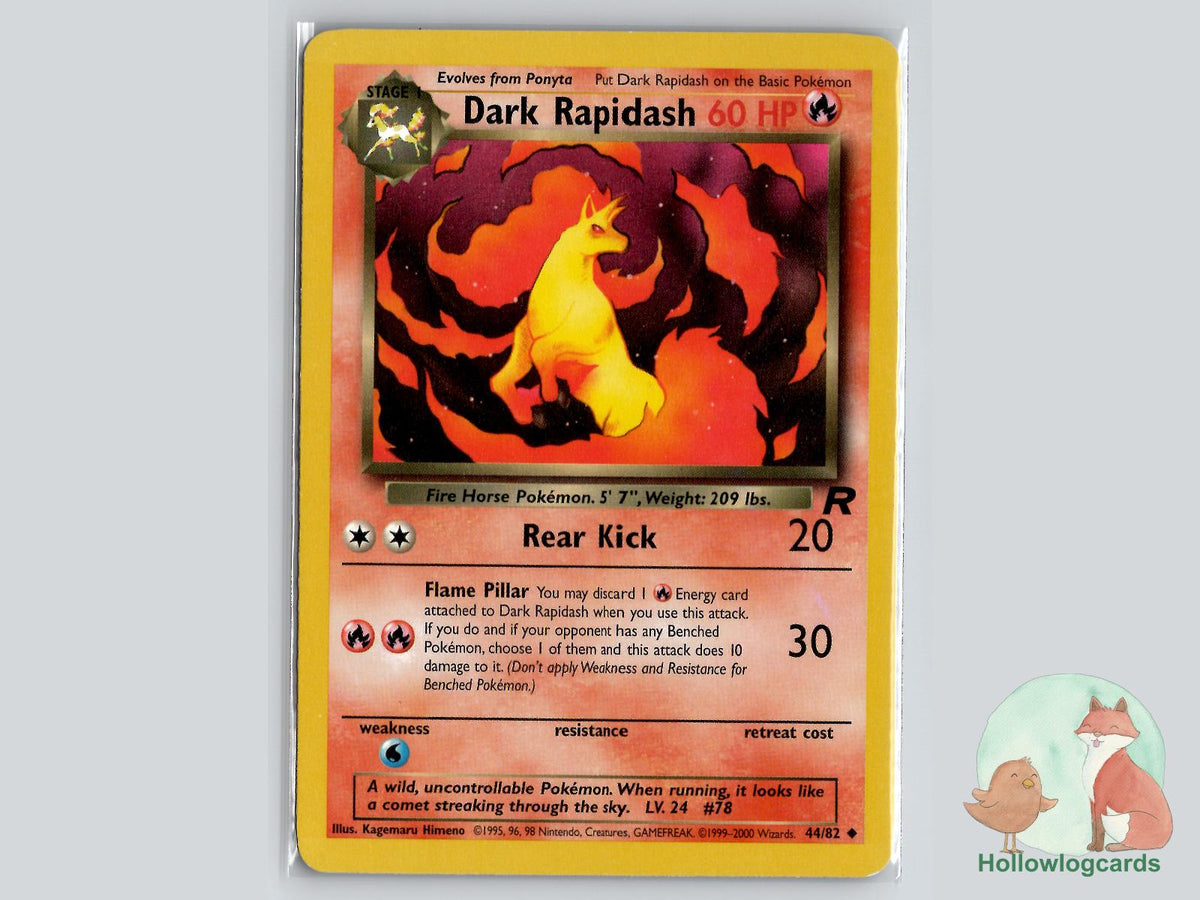 Dark Rapidash (44/82) - Team Rocket Pokémon Card