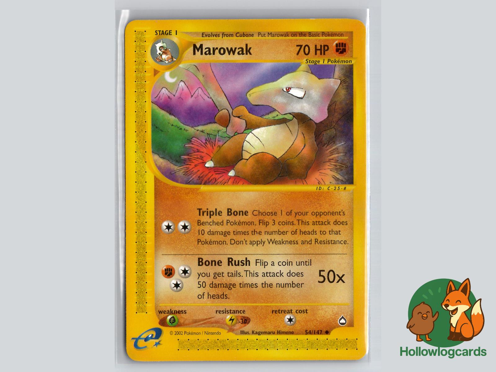Marowak (54/147) - Aquapolis Pokémon Card