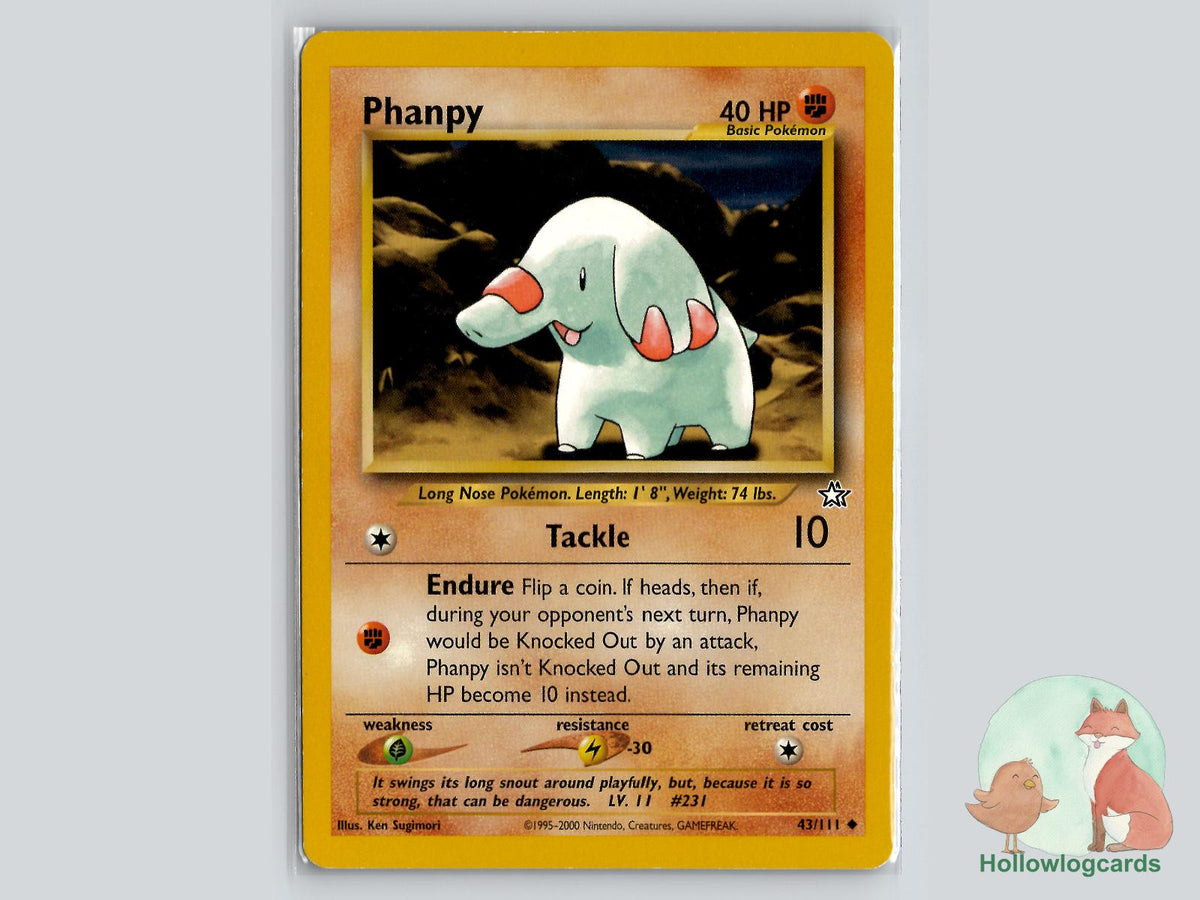 Phanpy (43/111) - Neo Genesis Pokémon Card