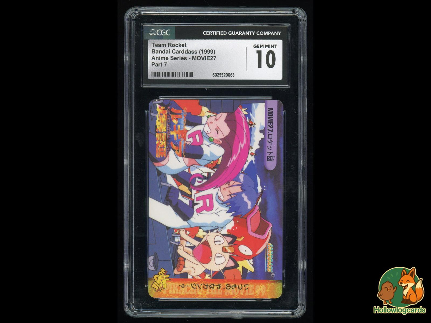 Graded Team Rocket [Meowth Magikarp] (MOVIE27) Pokémon Card