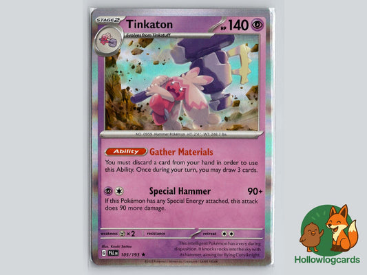 Tinkaton (105/193) - Paldea Evolved Pokémon Card