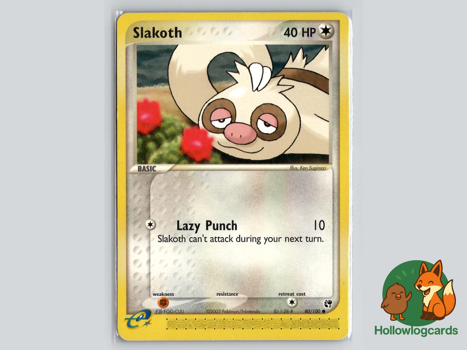 Slakoth (80/100) - Sandstorm Pokémon Card