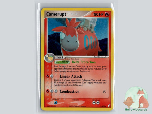 Camerupt (3/100) - Crystal Guardians Pokémon Card