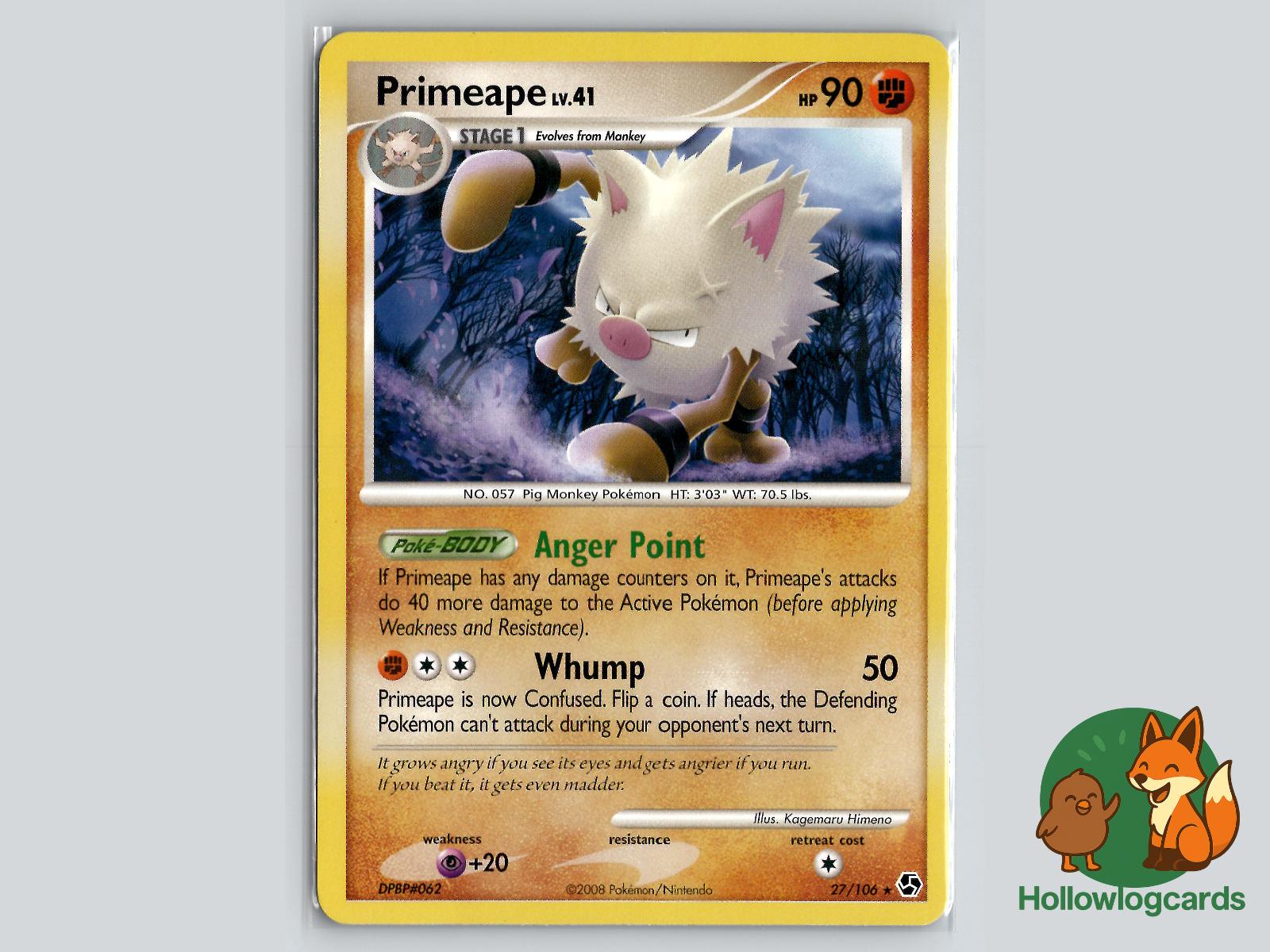 Primeape (27/106) - Great Encounters Pokémon Card