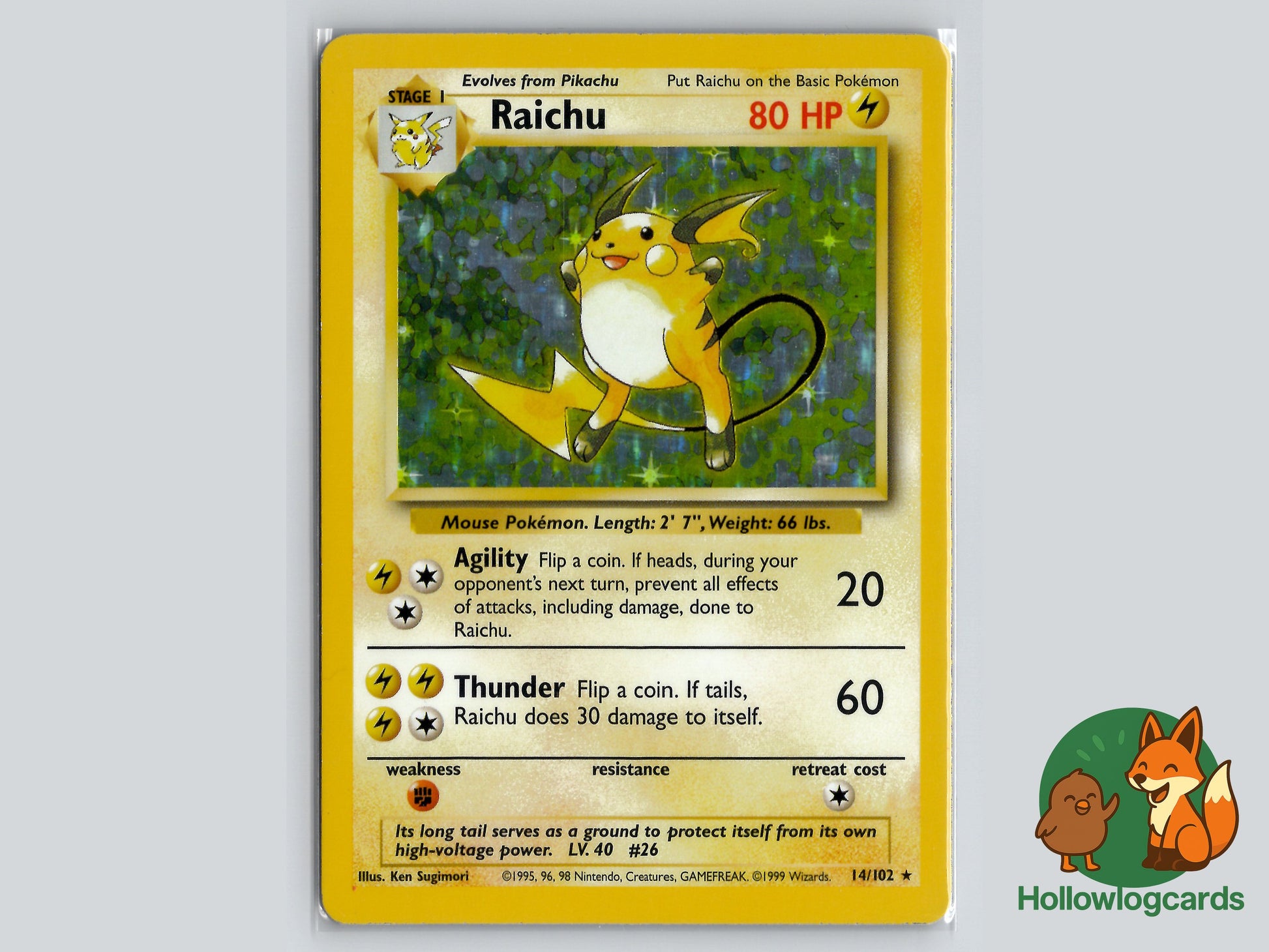 Image of Raichu Base Set (BS) #14