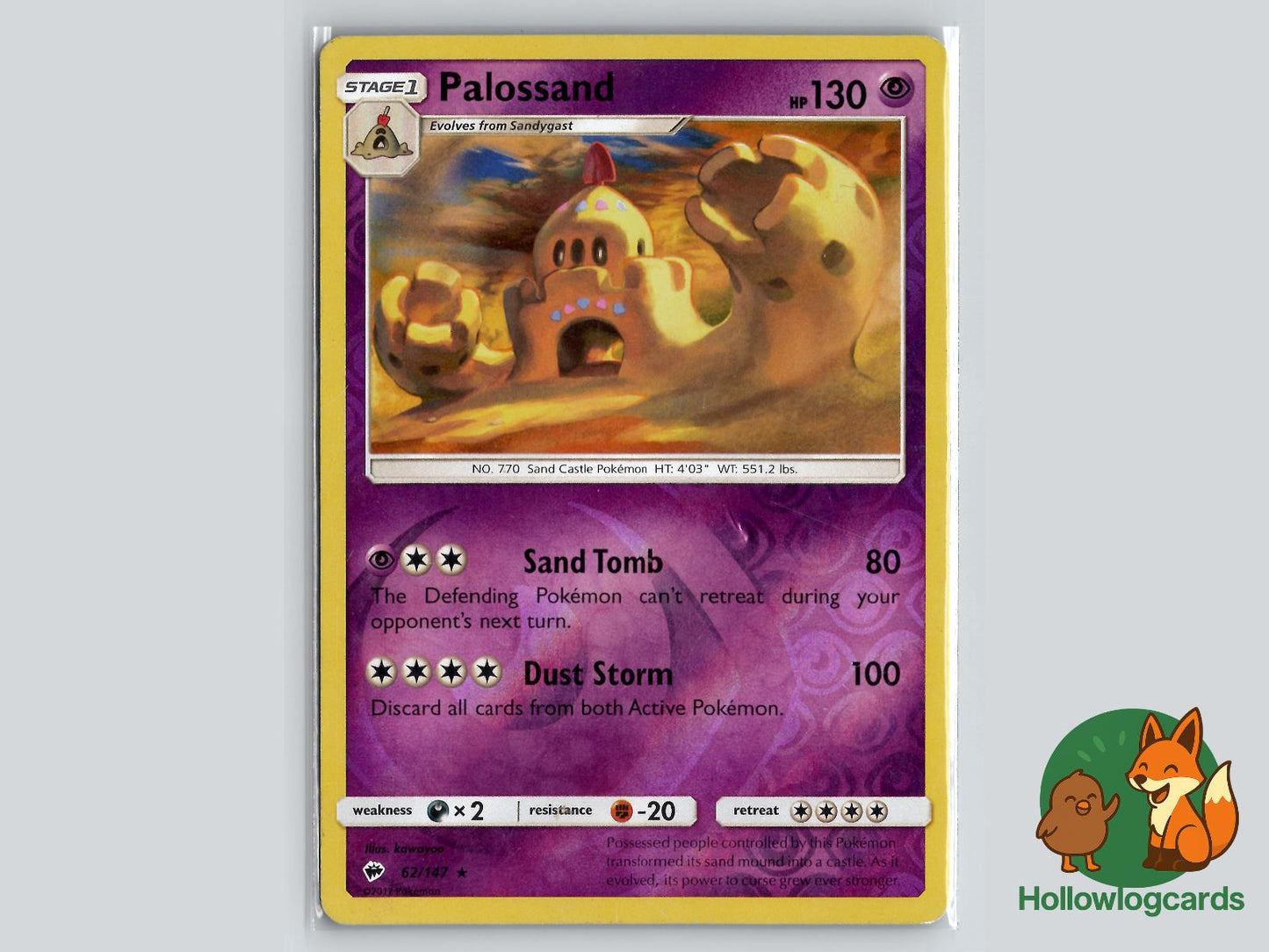 Palossand (62/147) - Burning Shadows Pokémon Card